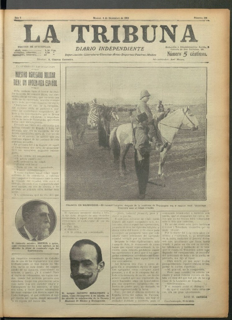 Miniatura de La Tribuna del 6 de diciembre de 1912