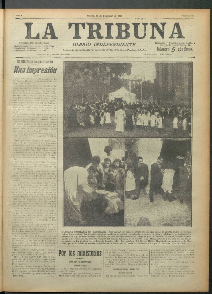 Miniatura de La Tribuna del 12 de diciembre de 1912