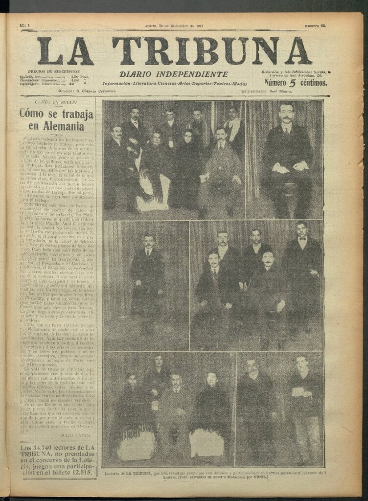 Miniatura de La Tribuna del 20 de diciembre de 1912