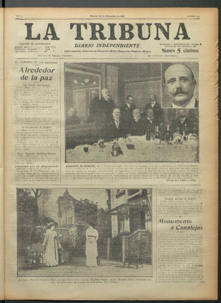 Miniatura de La Tribuna del 21 de diciembre de 1912