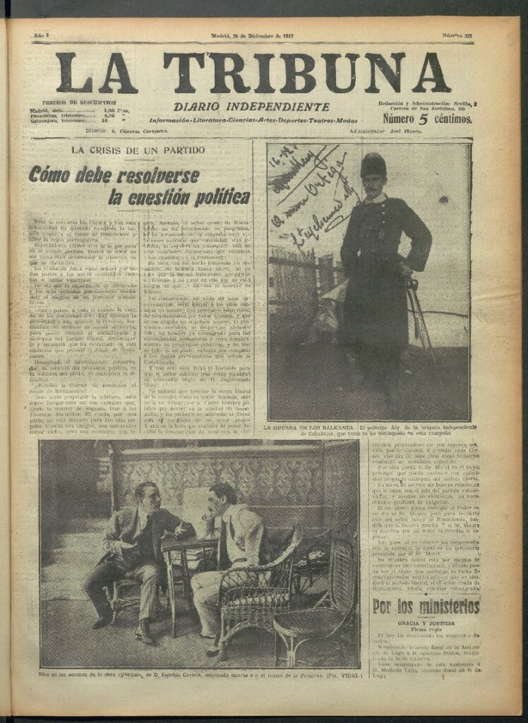 Miniatura de La Tribuna del 24 de diciembre de 1912