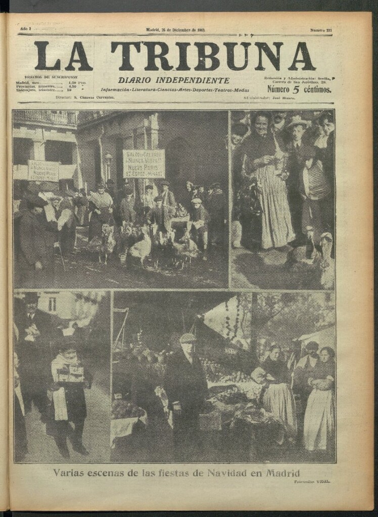 Miniatura de La Tribuna del 26 de diciembre de 1912