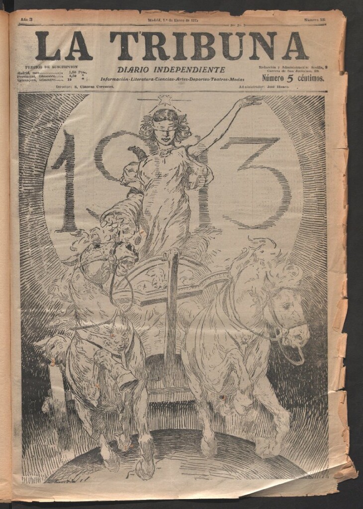 Miniatura de La Tribuna del 1 de enero de 1913