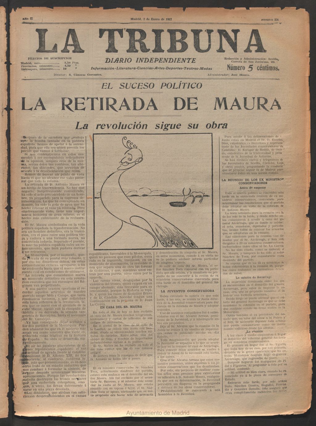 Miniatura de La Tribuna del 2 de enero de 1913