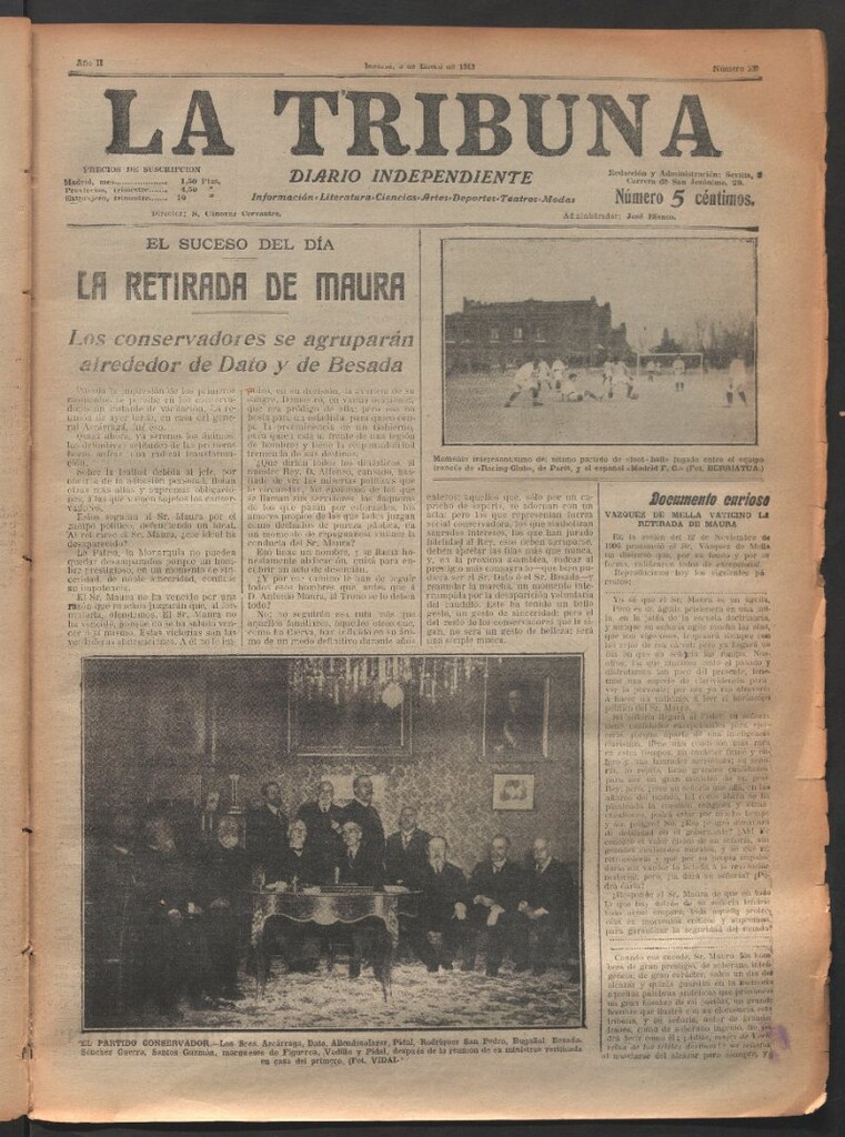 Miniatura de La Tribuna del 3 de enero de 1913