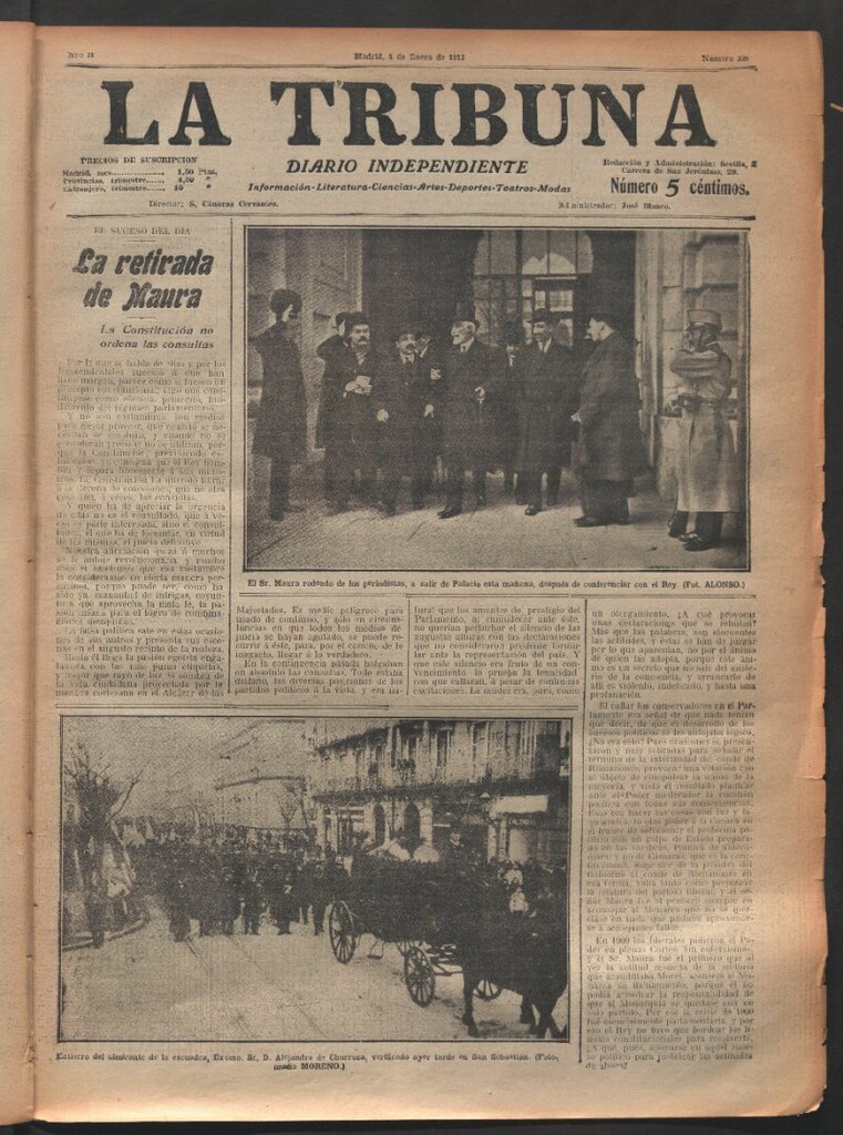 Miniatura de La Tribuna del 4 de enero de 1913