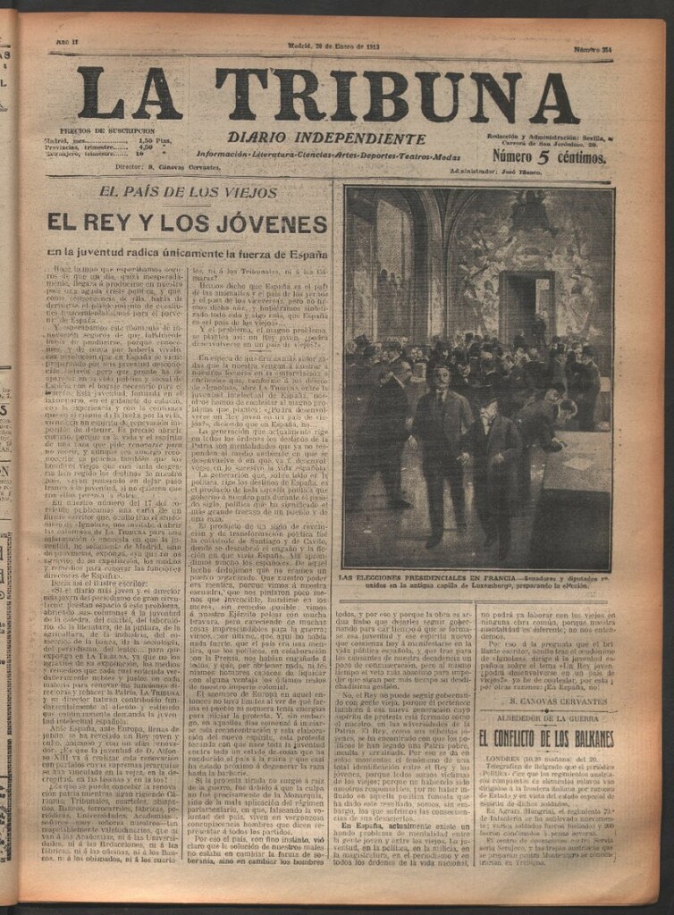 Miniatura de La Tribuna del 20 de enero de 1913