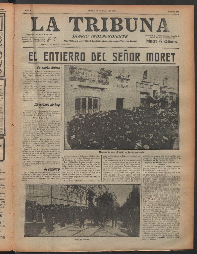 Miniatura de La Tribuna del 30 de enero de 1913