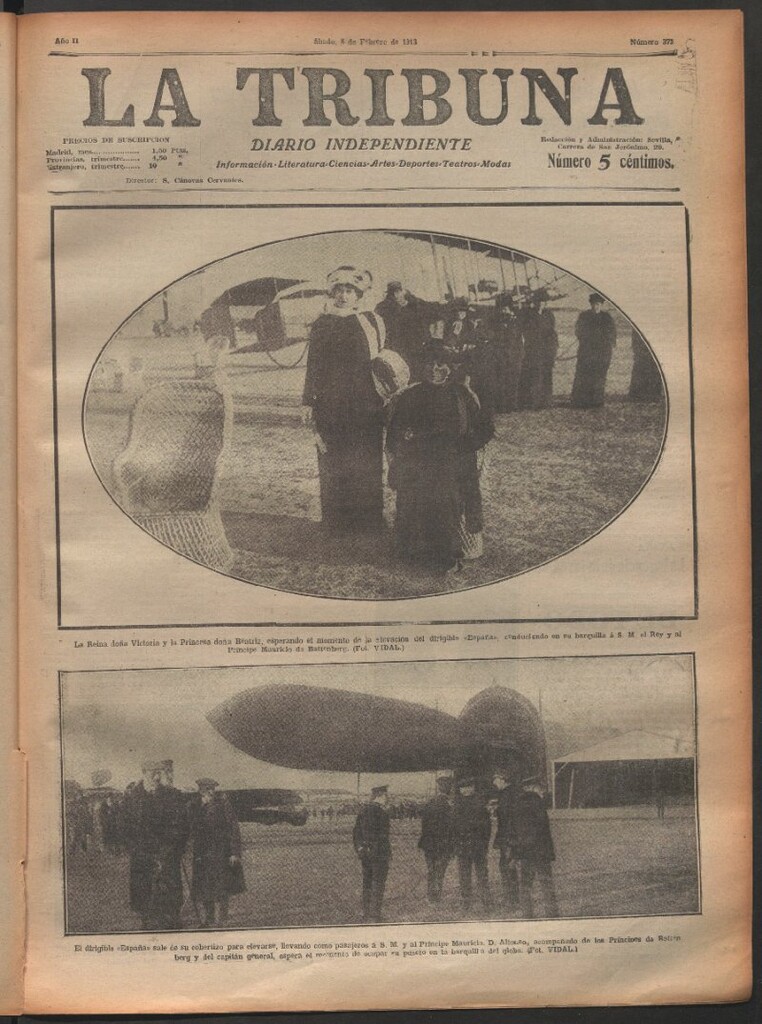 Miniatura de La Tribuna del 8 de febrero de 1913
