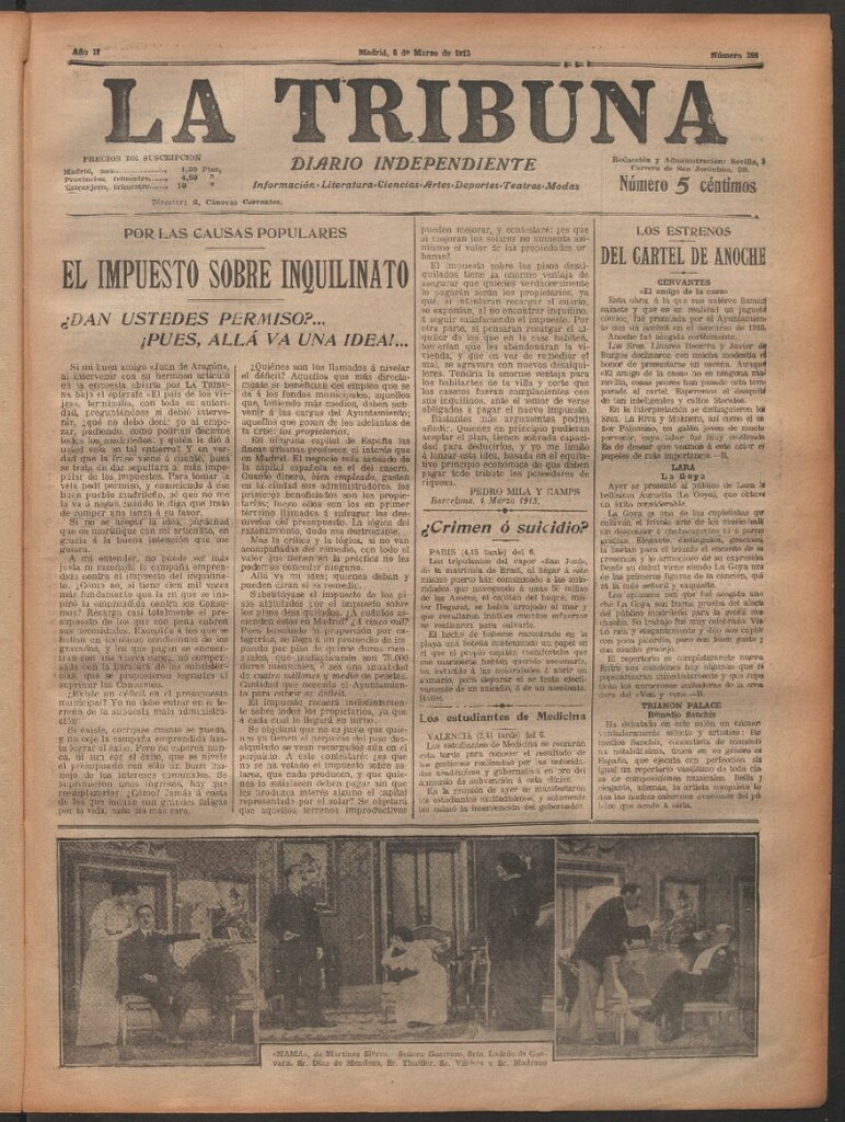 Miniatura de La Tribuna del 6 de marzo de 1913