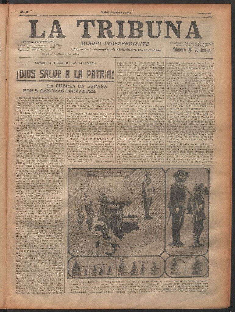 Miniatura de La Tribuna del 7 de marzo de 1913