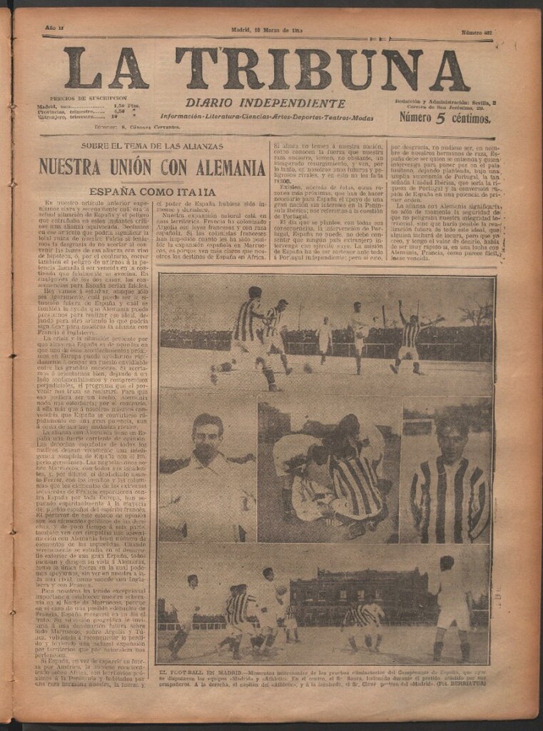Miniatura de La Tribuna del 10 de marzo de 1913