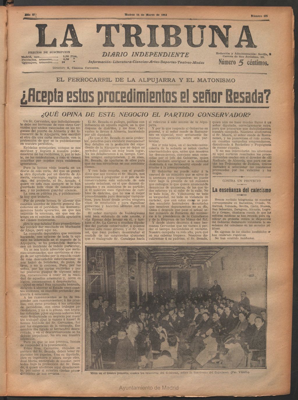 Miniatura de La Tribuna del 14 de marzo de 1913