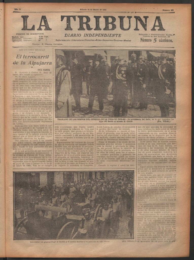 Miniatura de La Tribuna del 15 de marzo de 1913