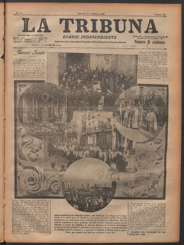 Miniatura de La Tribuna del 19 de marzo de 1913