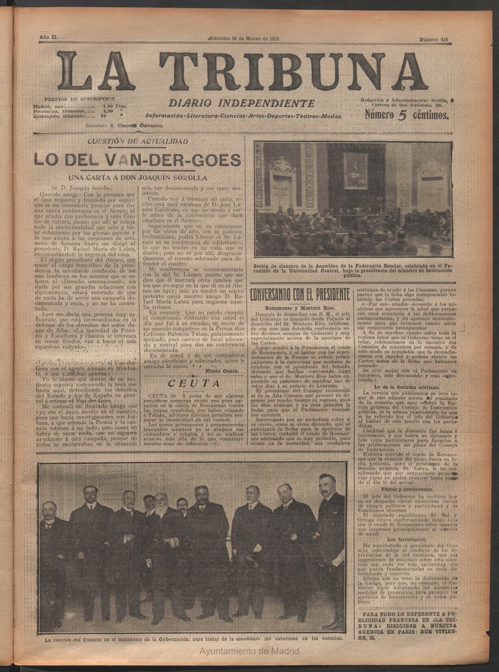 Miniatura de La Tribuna del 26 de marzo de 1913