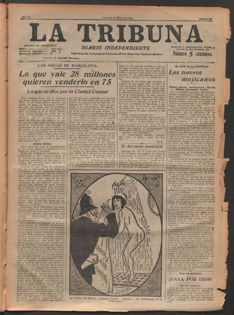 Miniatura de La Tribuna del 31 de marzo de 1913