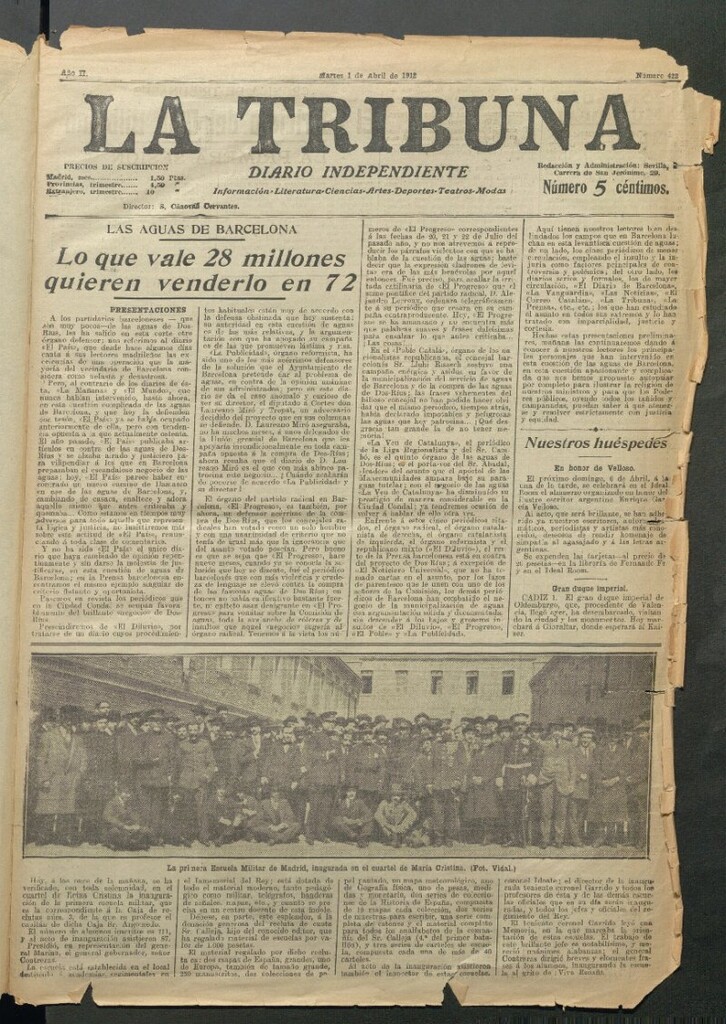 Miniatura de La Tribuna del 1 de abril de 1913