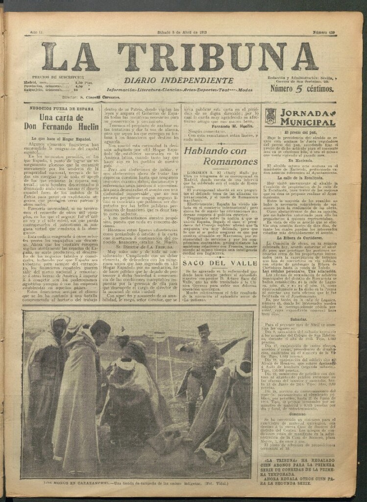 Miniatura de La Tribuna del 5 de abril de 1913