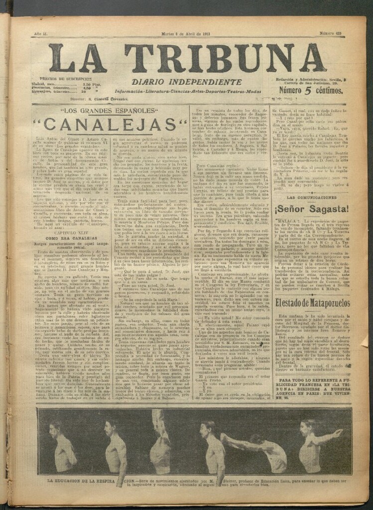 Miniatura de La Tribuna del 8 de abril de 1913