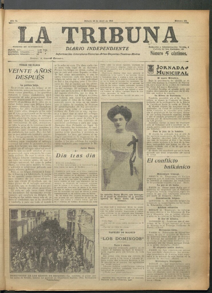 Miniatura de La Tribuna del 12 de abril de 1913