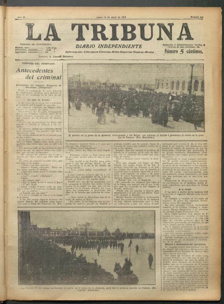 Miniatura de La Tribuna del 14 de abril de 1913