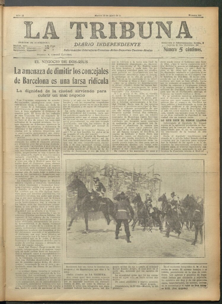 Miniatura de La Tribuna del 15 de abril de 1913