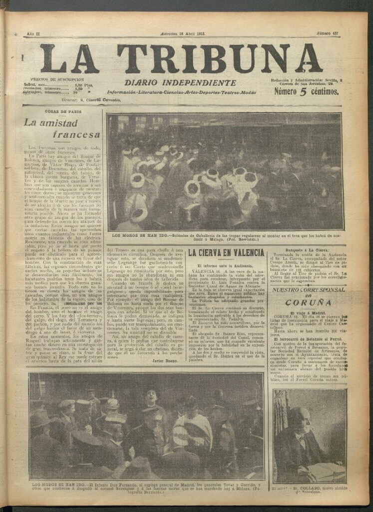 Miniatura de La Tribuna del 16 de abril de 1913