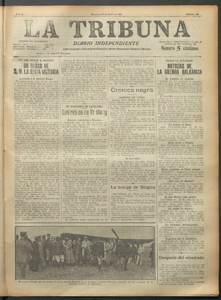 Miniatura de La Tribuna del 27 de abril de 1913