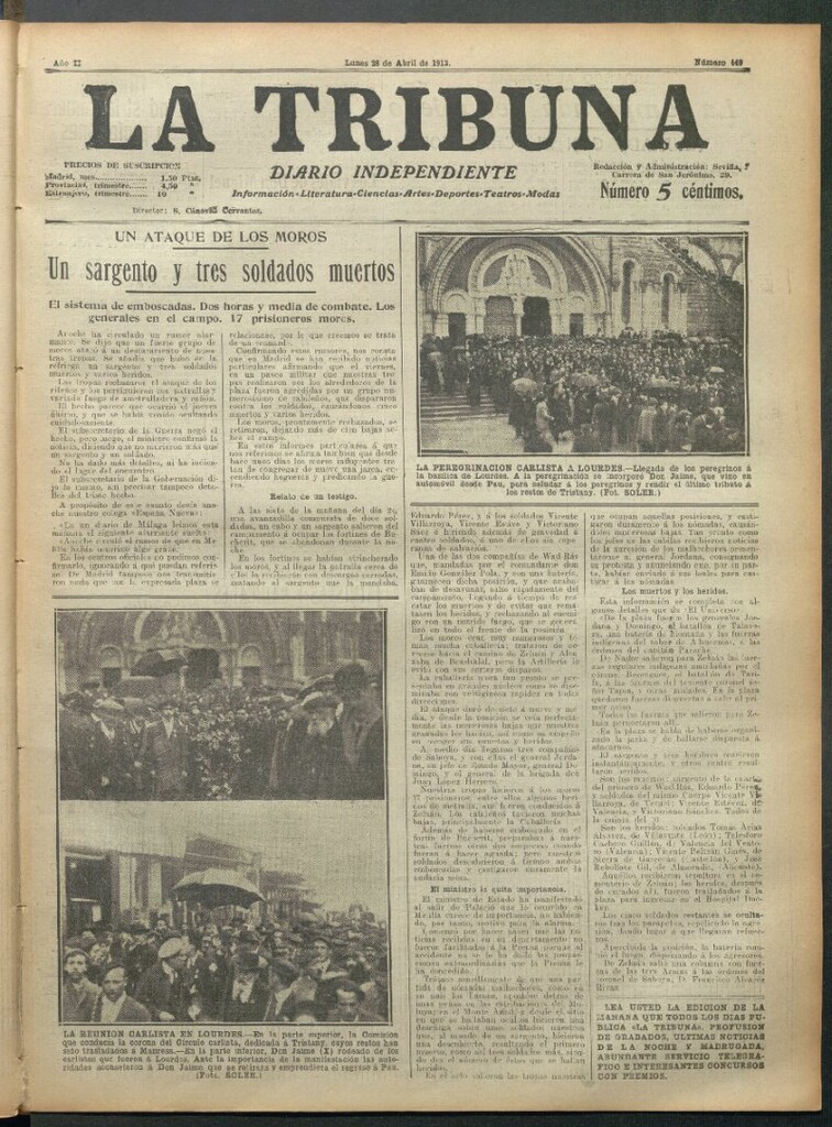 Miniatura de La Tribuna del 28 de abril de 1913