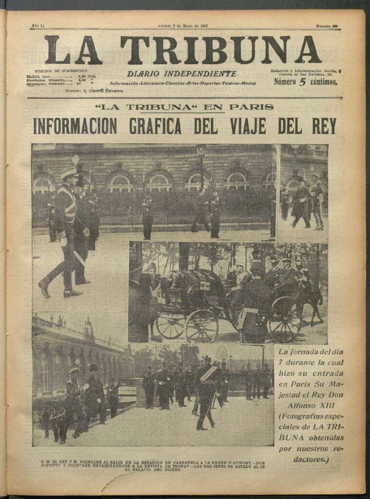 Miniatura de La Tribuna del 9 de mayo de 1913