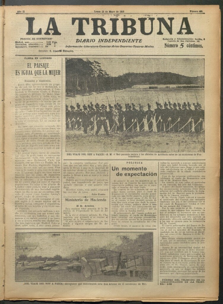 Miniatura de La Tribuna del 12 de mayo de 1913