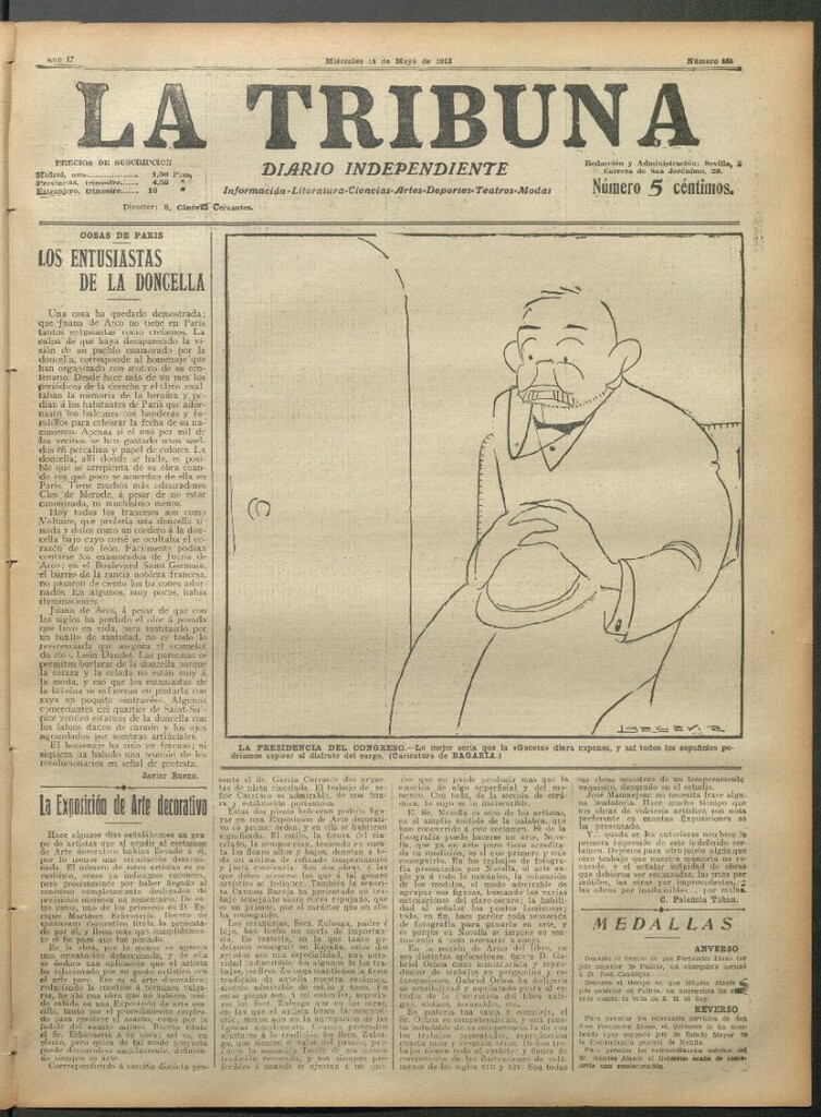 Miniatura de La Tribuna del 14 de mayo de 1913