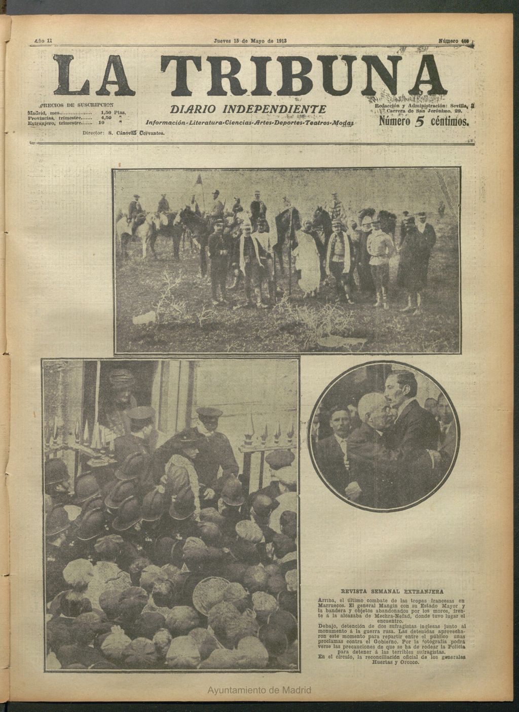 Miniatura de La Tribuna del 15 de mayo de 1913