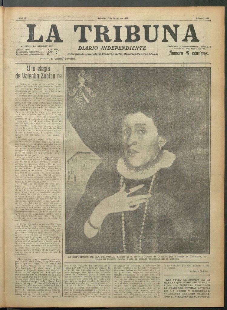 Miniatura de La Tribuna del 17 de mayo de 1913