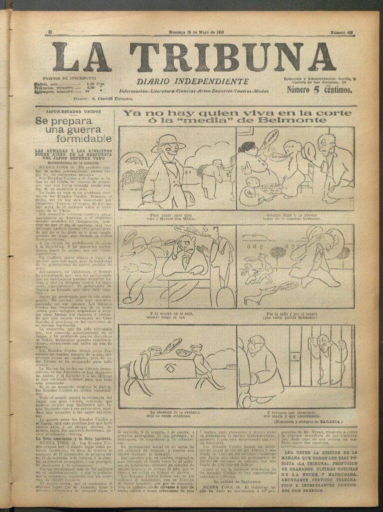 Miniatura de La Tribuna del 18 de mayo de 1913