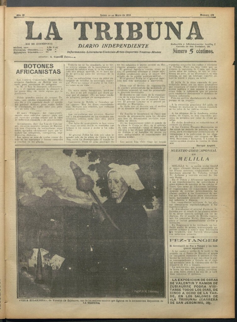 Miniatura de La Tribuna del 19 de mayo de 1913