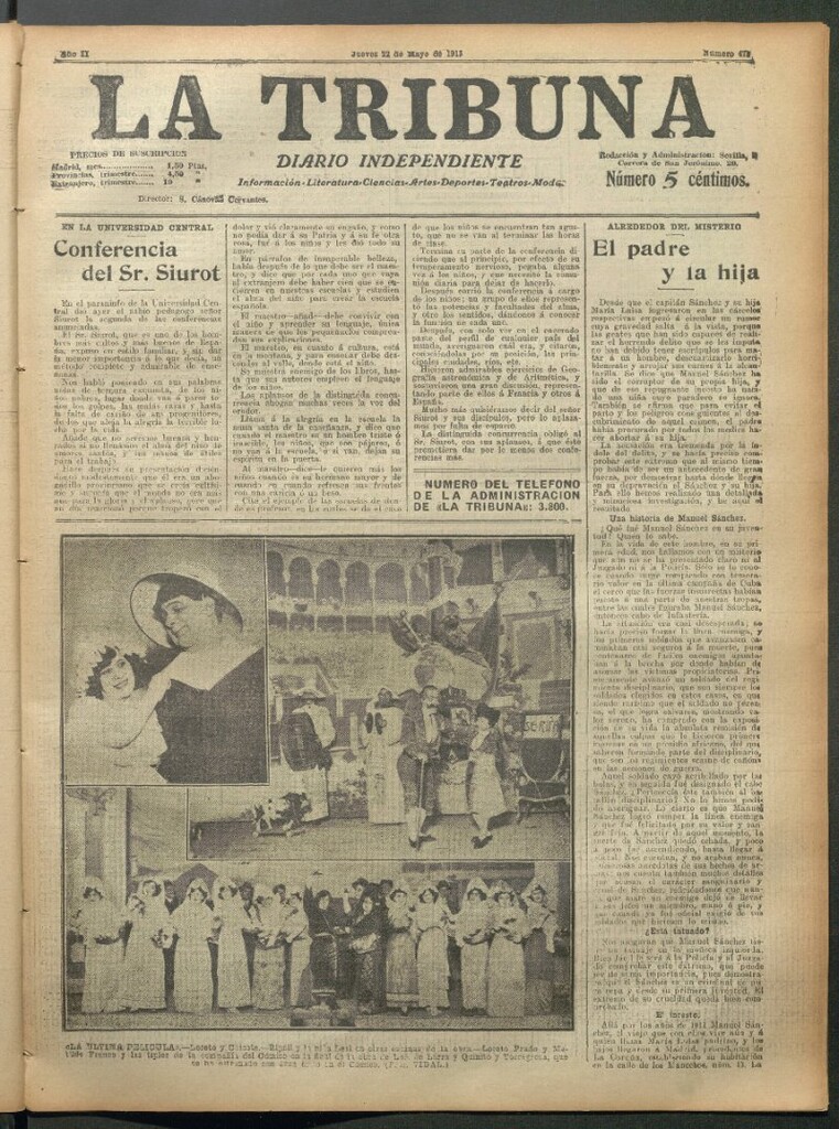 Miniatura de La Tribuna del 22 de mayo de 1913