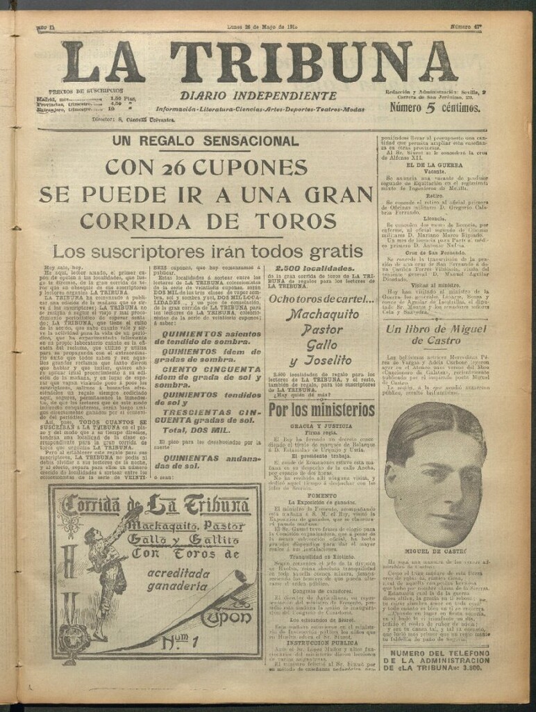 Miniatura de La Tribuna del 26 de mayo de 1913