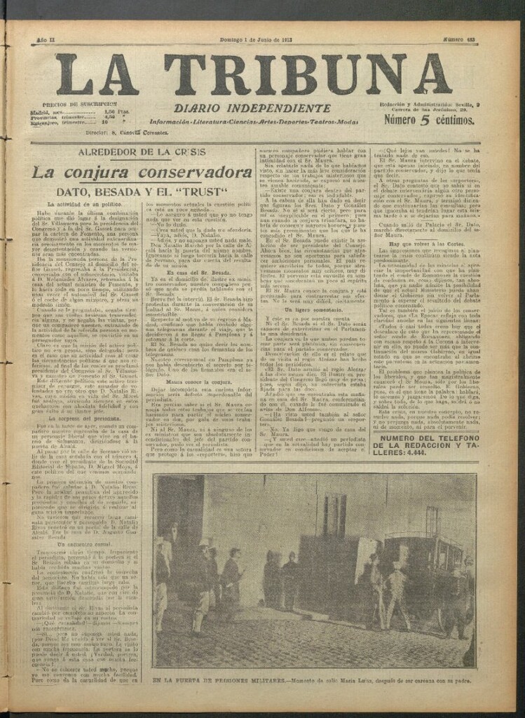 Miniatura de La Tribuna del 1 de junio de 1913