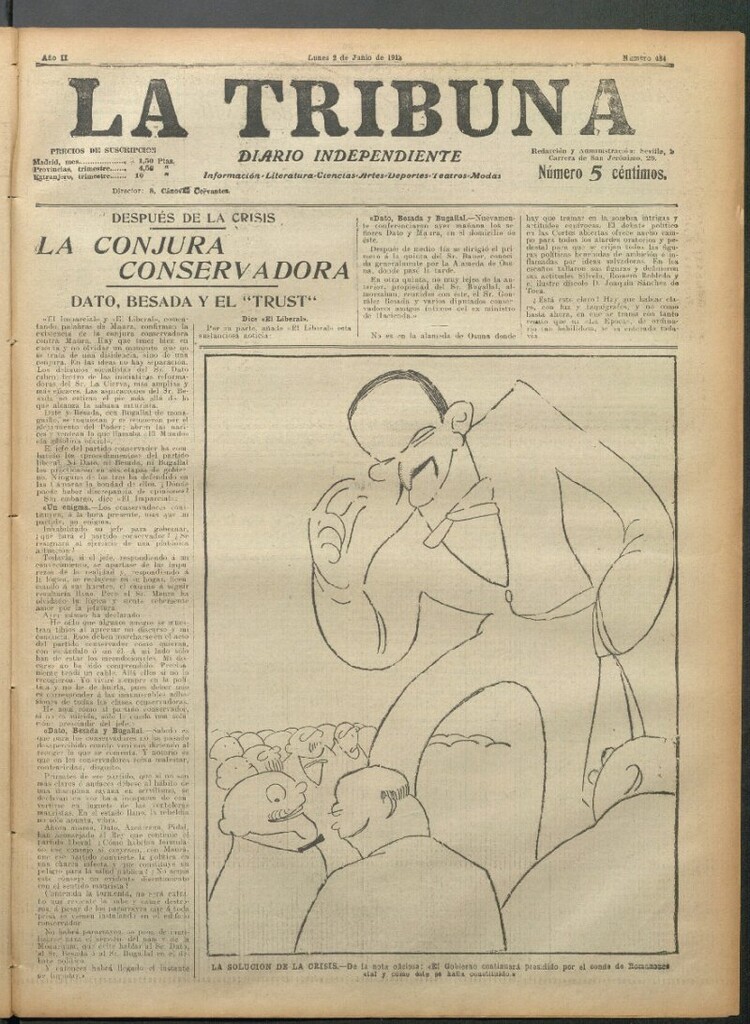 Miniatura de La Tribuna del 2 de junio de 1913