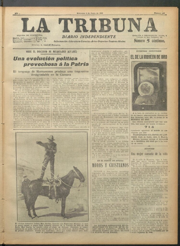 Miniatura de La Tribuna del 4 de junio de 1913