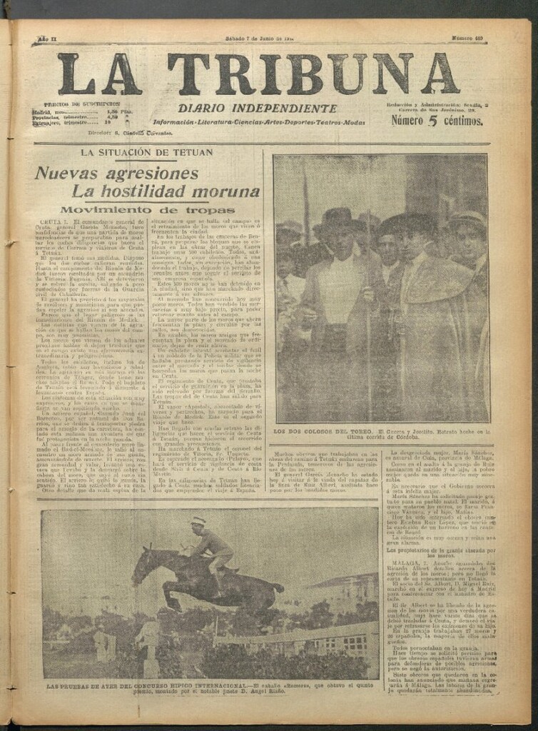 Miniatura de La Tribuna del 7 de junio de 1913