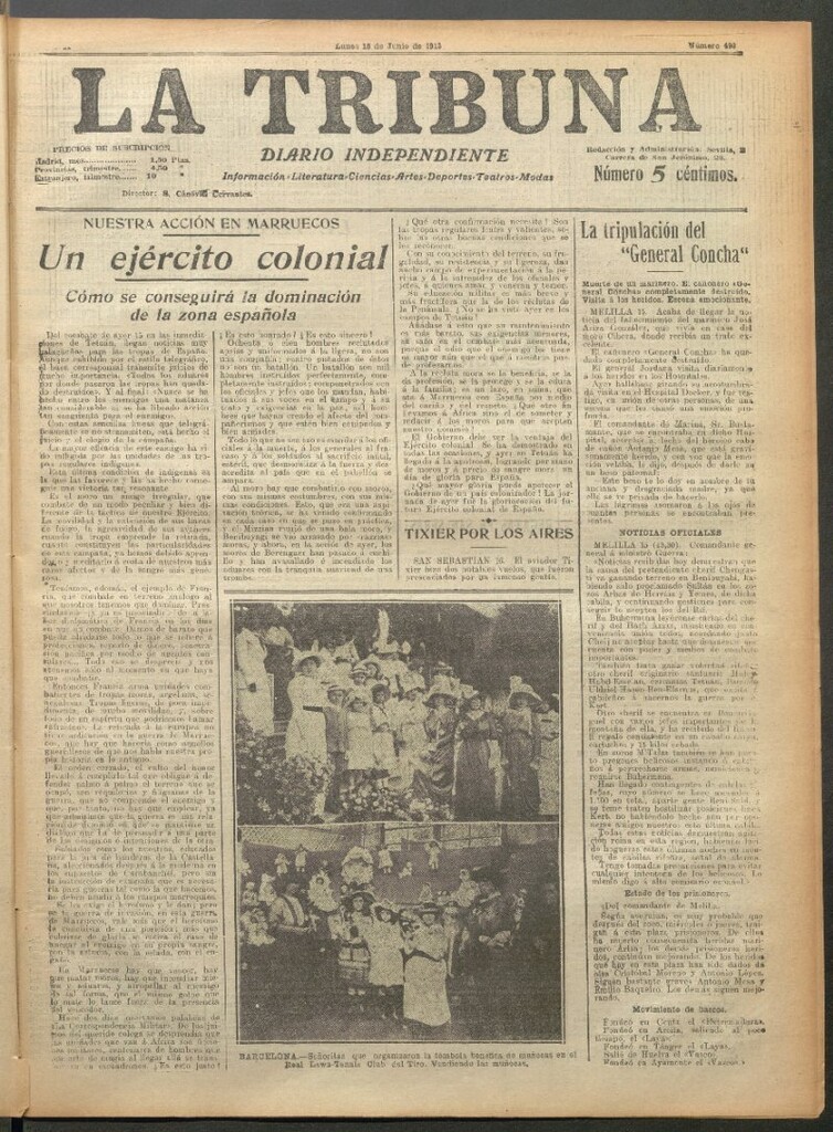 Miniatura de La Tribuna del 16 de junio de 1913