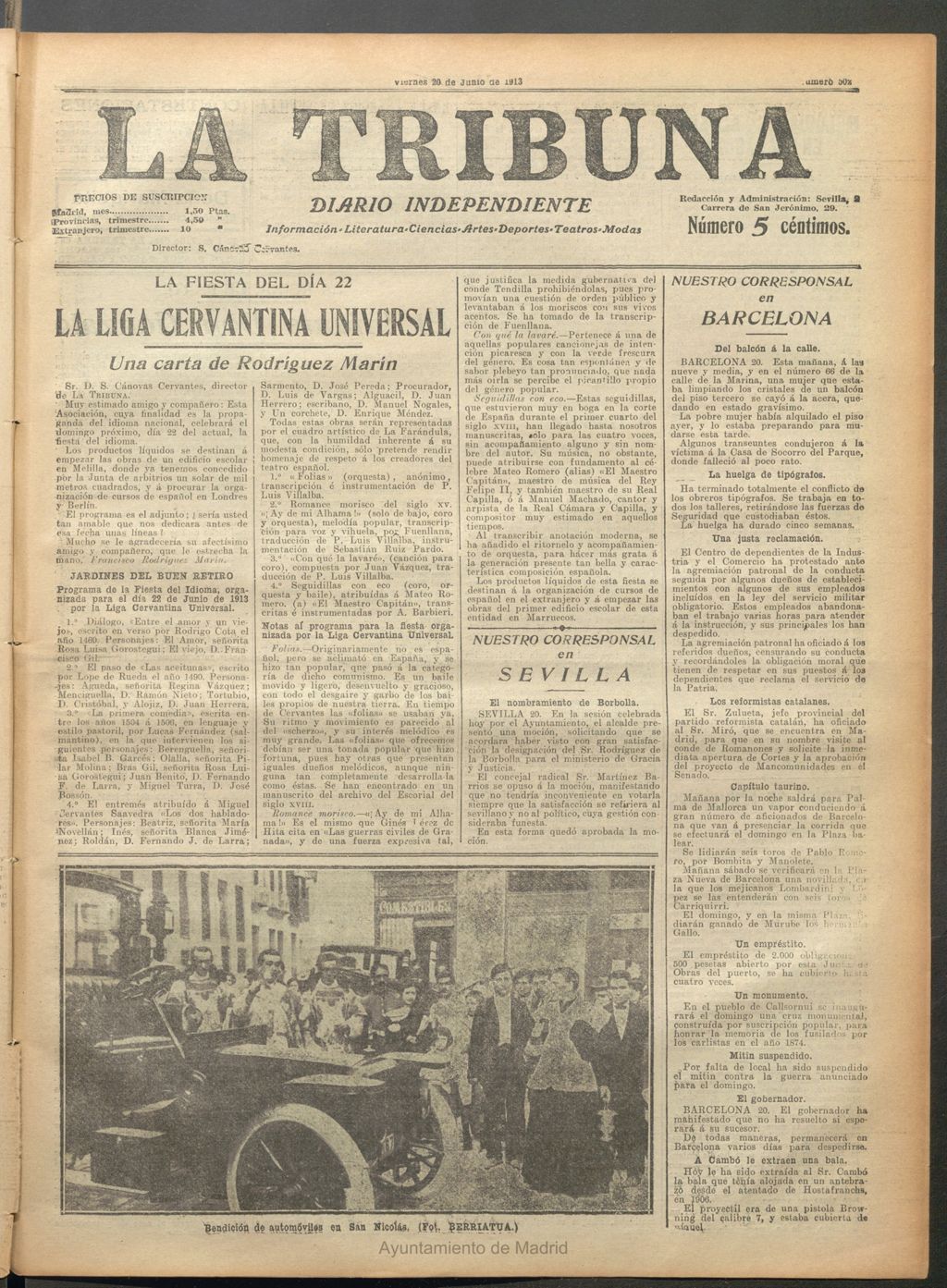 Miniatura de La Tribuna del 20 de junio de 1913
