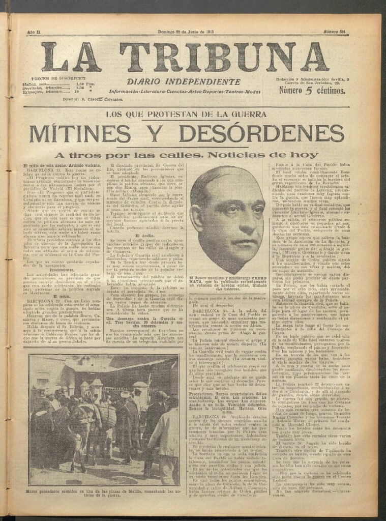 Miniatura de La Tribuna del 22 de junio de 1913