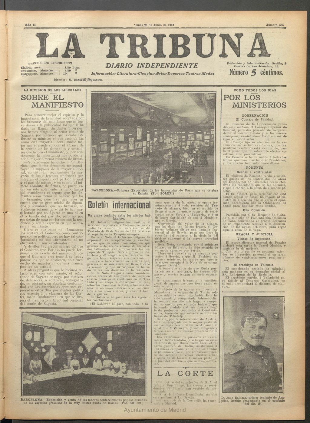 Miniatura de La Tribuna del 23 de junio de 1913