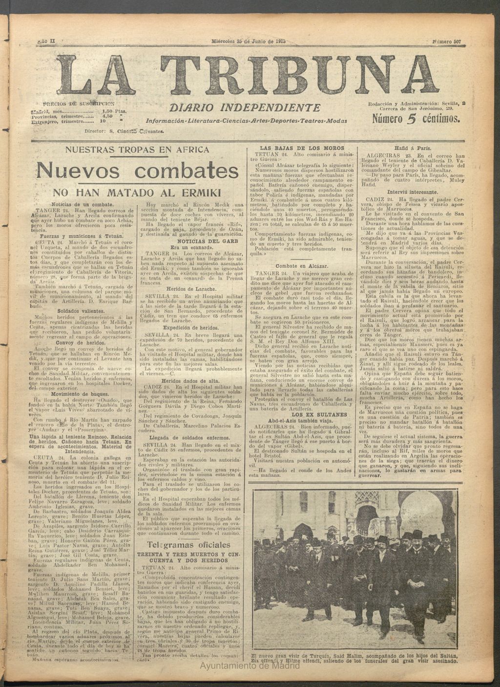 Miniatura de La Tribuna del 25 de junio de 1913