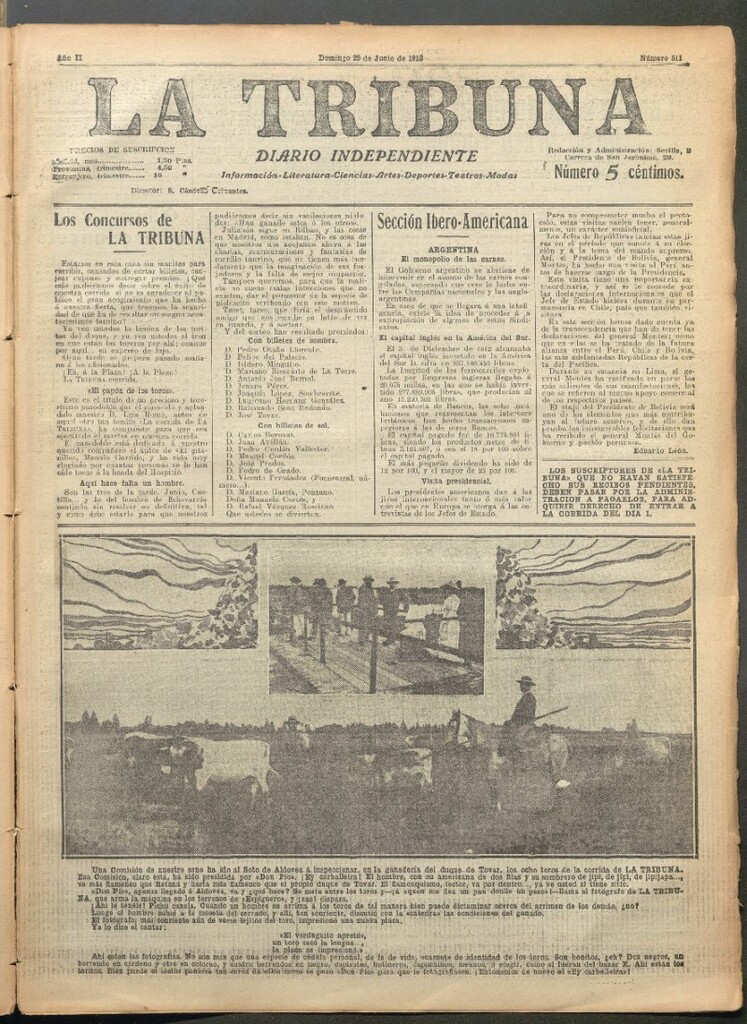 Miniatura de La Tribuna del 29 de junio de 1913
