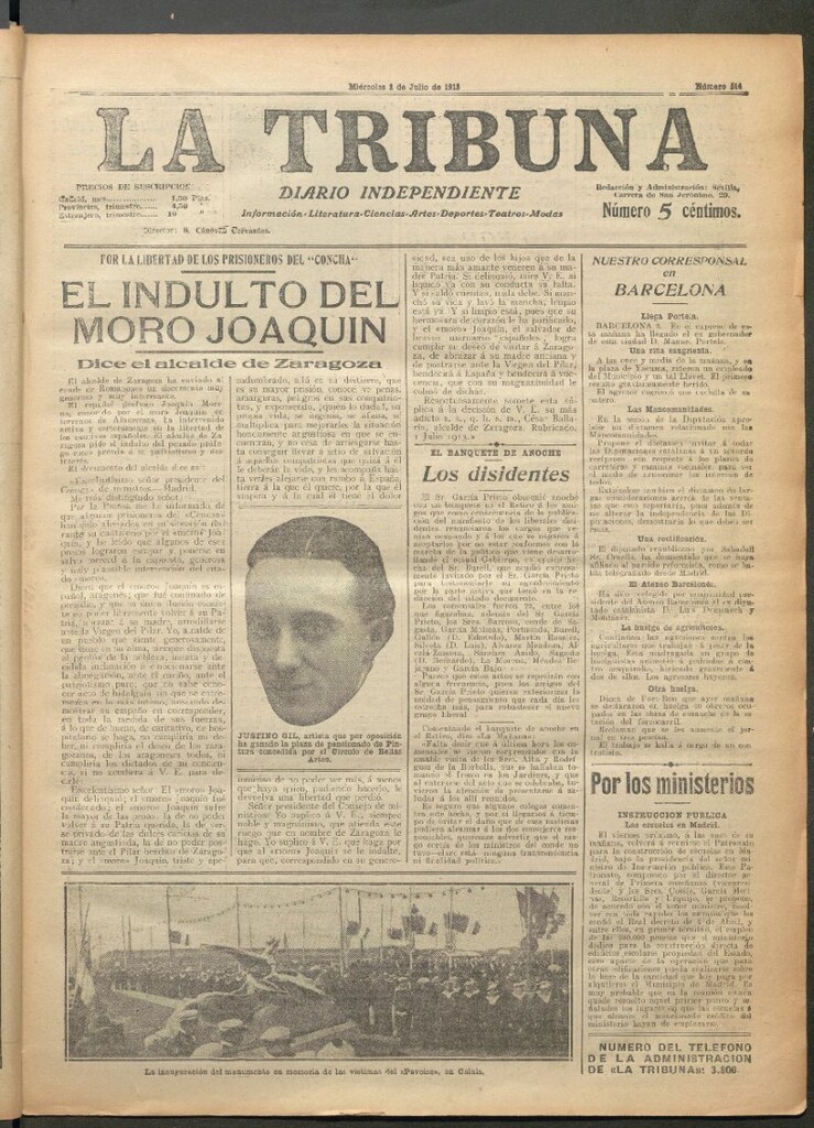 Miniatura de La Tribuna del 2 de julio de 1913